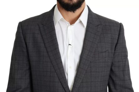 Gray Wool Men Formal 2 Piece MARTINI Suit - Image 7
