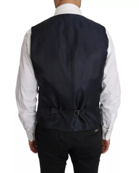 Blue Wool MARTINI Blazer Vest 2 Piece - Image 2
