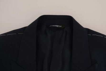 Blue Wool MARTINI Blazer Vest 2 Piece - Image 3