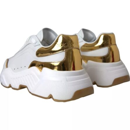 White Gold DAYMASTER Leather Sneakers Men Shoes - Image 7
