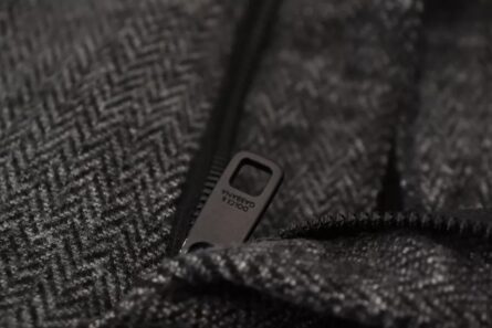 Gray Chevron Viscose Skinny Pants - Image 7