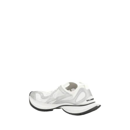 White Polyethylene Athletic Sneakers - Image 3