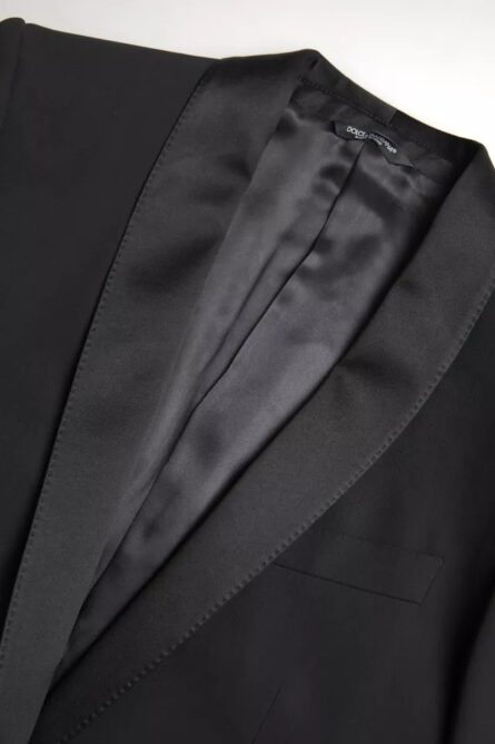 Black Wool Single Breasted MARTINI Blazerclothing - Image 2