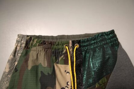 Multicolor Patchwork Cotton Jogger Sweatpants Pants - Image 6