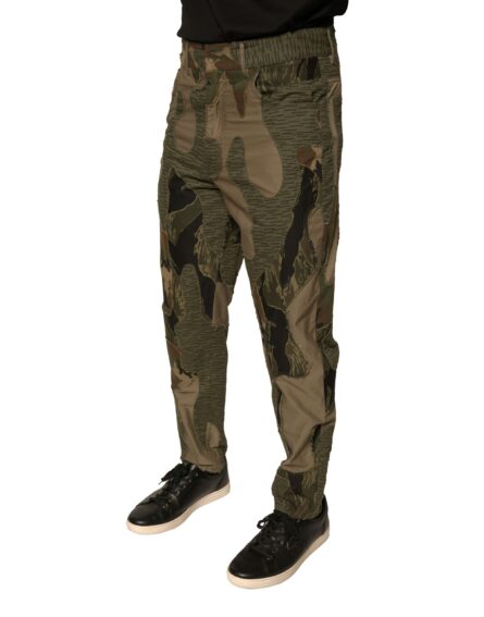 Multicolor Camouflage Cotton Pants - Image 3