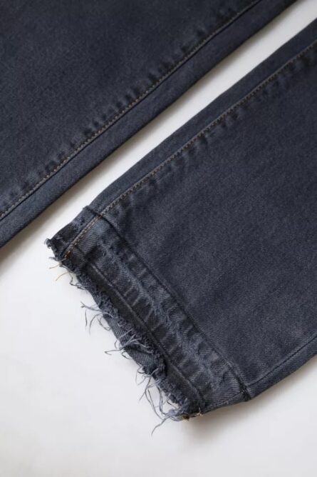 Dark Gray Cotton Skinny Denim Jeans - Image 6