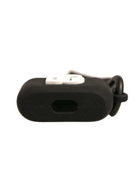 Black Silicone Rubber Logo Embossed Airpods Case - Image 5