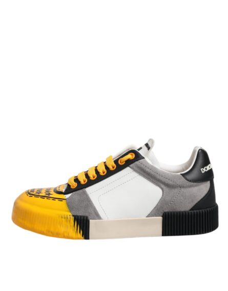 Multicolor Leather DNA Low Top Sneakers Shoes - Image 5
