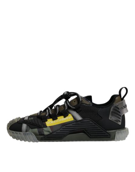 Black Green Camo NS1 Low Top Sneakers Shoes - Image 5