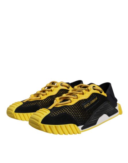 Black Yellow Low Top NS1 Sneakers Shoes - Image 2