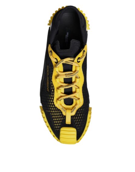 Black Yellow Low Top NS1 Sneakers Shoes - Image 8