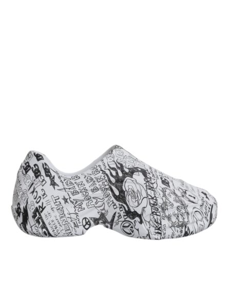 White Black Graffiti Daymaster Sneakers Shoes - Image 7