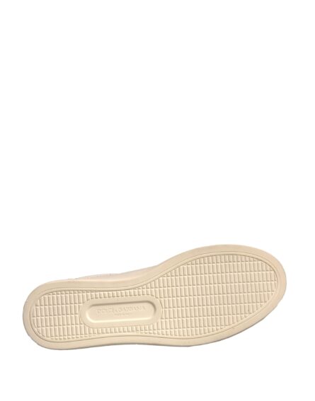 White Suede Leather Low Top Sneakers Shoes - Image 6
