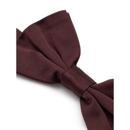Burgundy Silk Bowtie - Image 2
