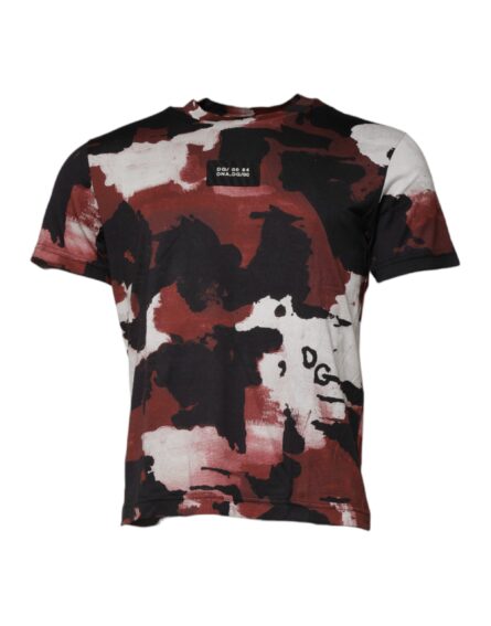 Multicolor Camouflage Crew Neck T-shirt - Image 3