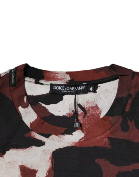 Multicolor Camouflage Crew Neck T-shirt - Image 5