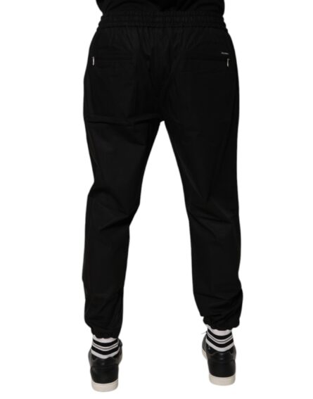 Black Cotton Men Jogger Sweatpants Pants - Image 4