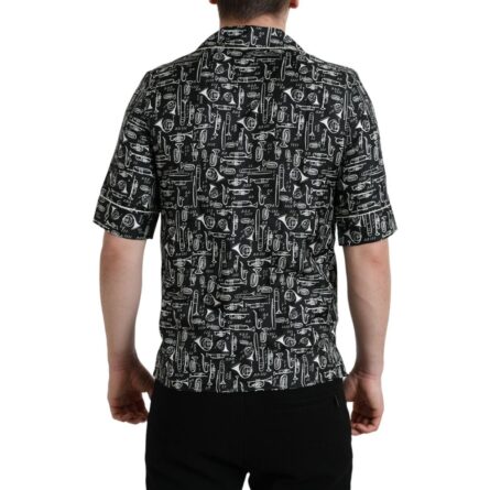 Black Silk Shortsleeve Shirt - Image 2