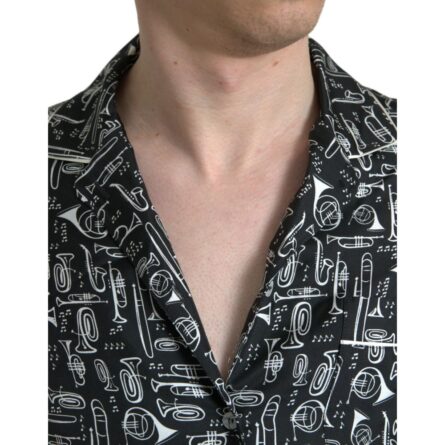 Black Silk Shortsleeve Shirt - Image 3