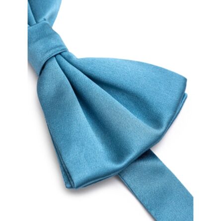 Blue Silk Bowtie - Image 2