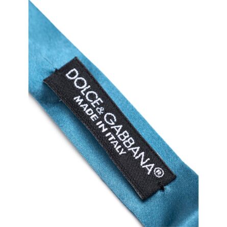 Blue Silk Bowtie - Image 3