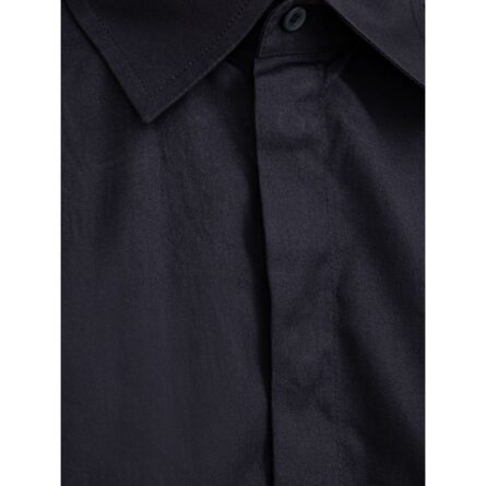 Navy Blue Cotton Dress Shirt - Image 3