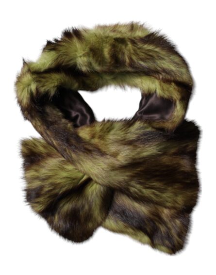 Multicolor Fur Shawl Neck Wrap Cover Collar Scarf - Image 3