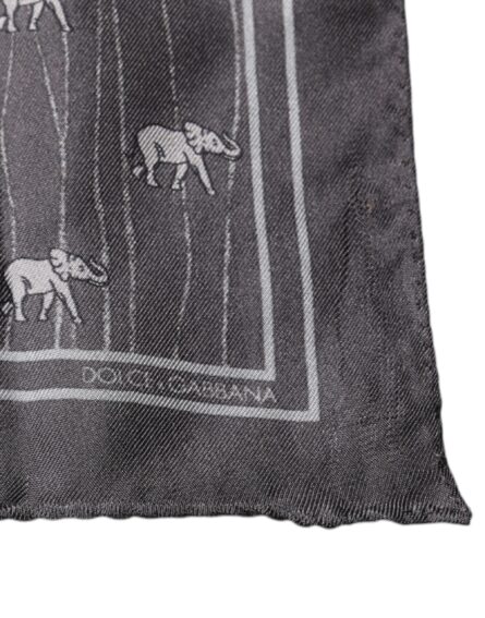 Brown Elephant Fantasy Handkerchief Scarf - Image 3
