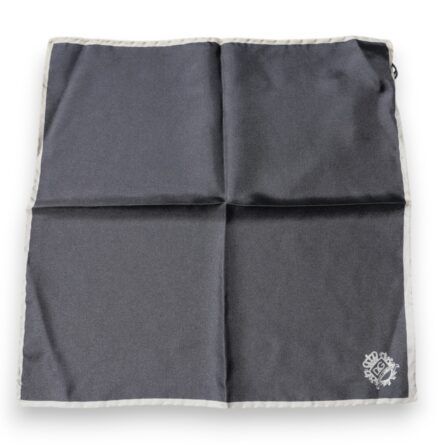 Gray Crown Logo Square Handkerchief Scarf - Image 3