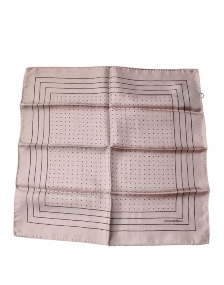 Pink Polka Dots Square Handkerchief Scarf - Image 2