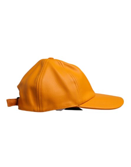 Orange Cotton 6 Panels Baseball Cap - Image 4