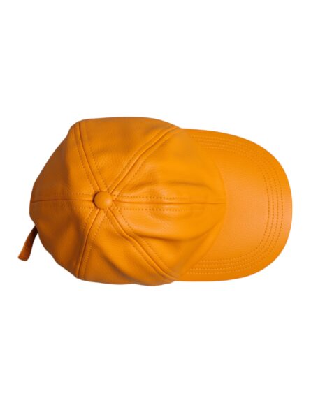 Orange Cotton 6 Panels Baseball Cap - Image 5