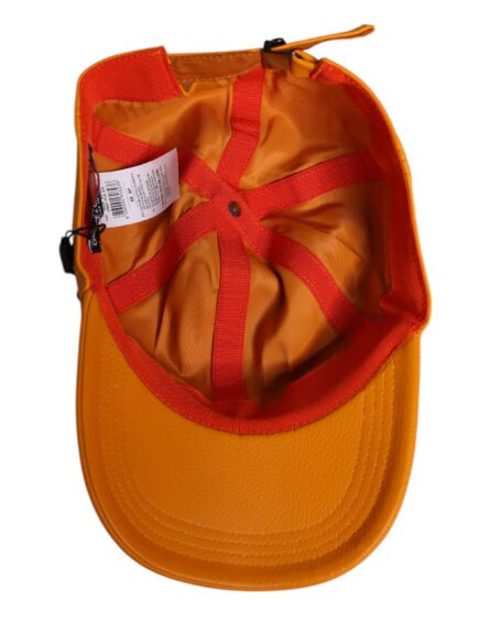 Orange Cotton 6 Panels Baseball Cap - Image 6