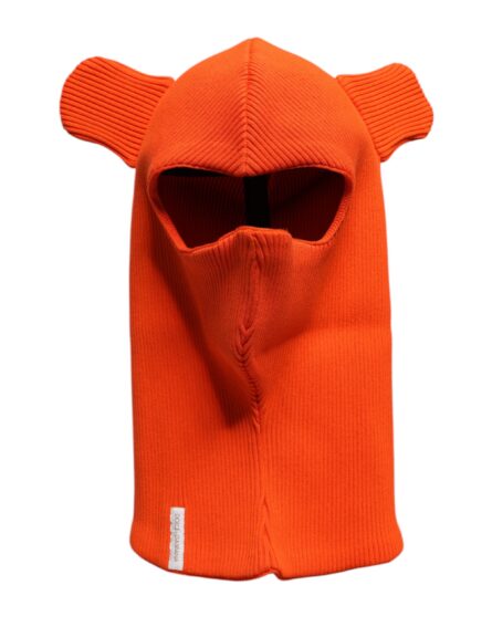 Orange Cotton Whole Head Wrap Balaclava Hat - Image 5
