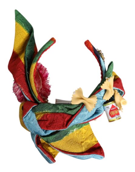 Multicolor Floral Crystal Embellished Diadem Headband - Image 3