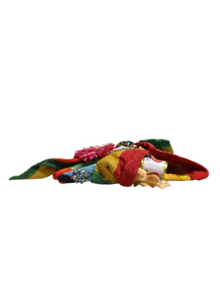 Multicolor Floral Crystal Embellished Diadem Headband - Image 7