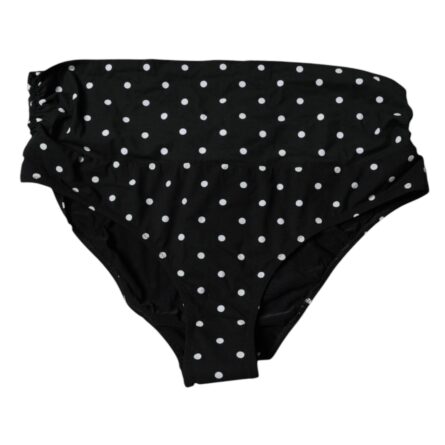 Black Polka Dot Swimsuit Bikini Bottom Swimwear - Image 3
