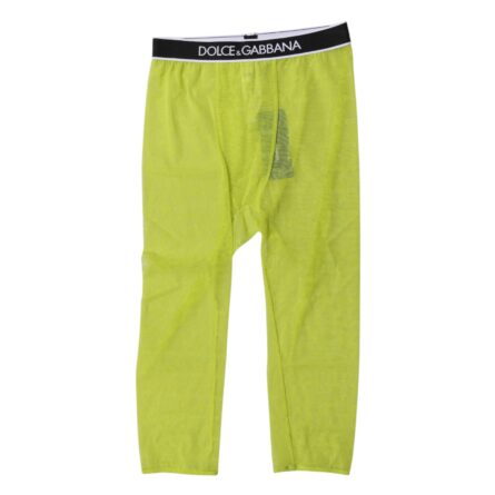 Green DG Logo Nylon Cropped Tights Underwear - Image 3