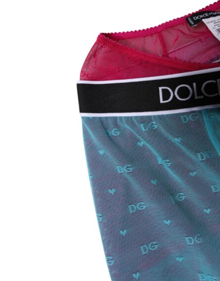 Blue Fuchsia Logo Lingerie Cropped Underwear - Image 4