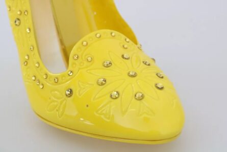 Yellow Crystal Heels CINDERELLA Shoes - Image 5