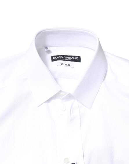 White GOLD Cotton Long Sleeves Dress Shirt - Image 4