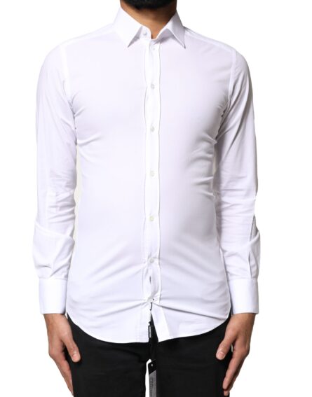 White GOLD Cotton Long Sleeves Dress Shirt - Image 2
