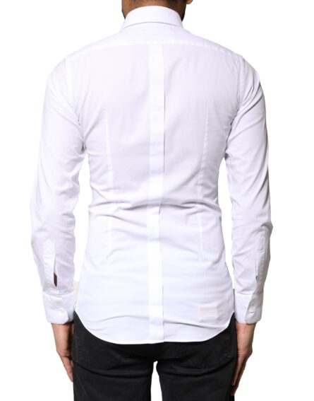 White GOLD Cotton Long Sleeves Dress Shirt - Image 4