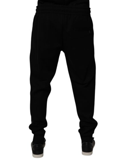Black Cotton Blend Jogger Sweatpants Pants - Image 4