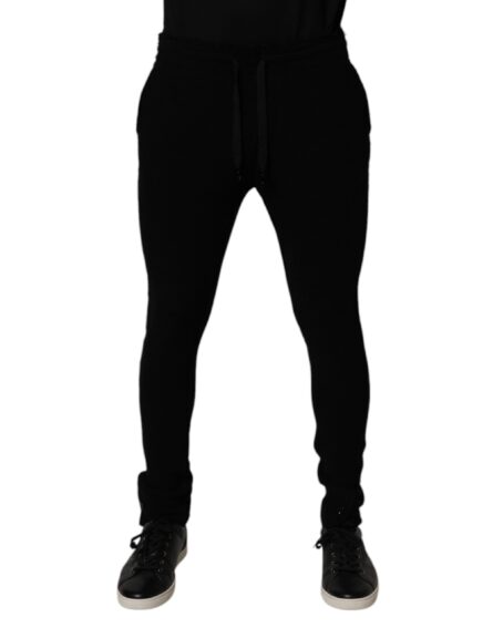 Black Cashmere Jogger Men Sweatpants Pants - Image 2