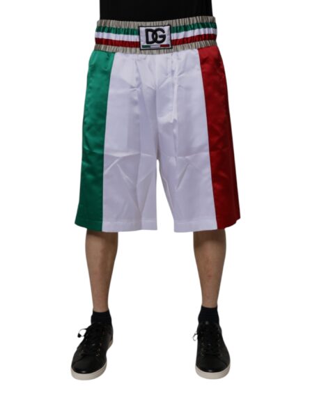 Multicolor Italia Polyester Bermuda Shorts - Image 2