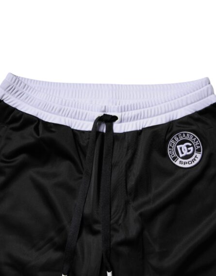 Black White Men Bermuda Sweatshorts Shorts - Image 5