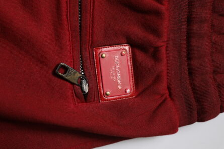 Bordeaux Cotton Bermuda Men Sweatshorts Shorts - Image 6