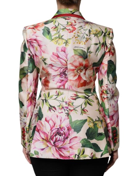 Multicolor Floral Double Breasted Jacket - Image 4