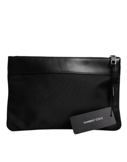 Multicolor Leopard Jacquard Print Logo Plaque Pouch Bag - Image 4